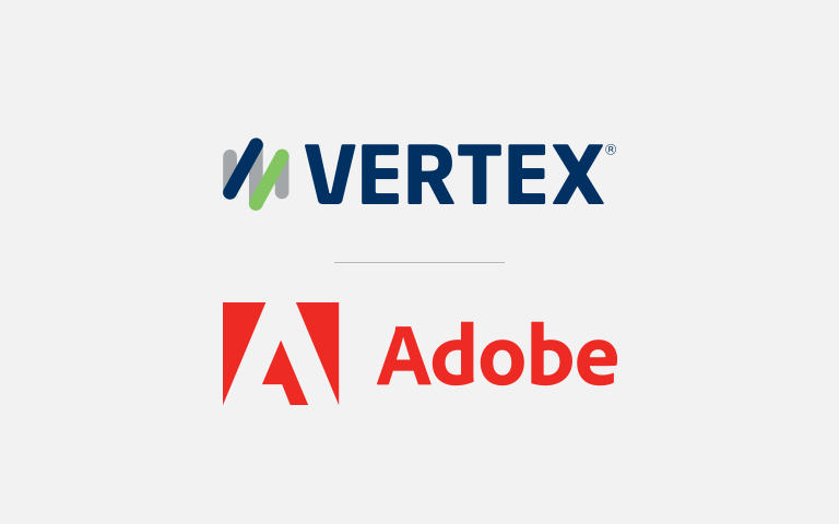 Vertex and Adobe Logos